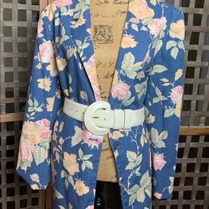 Fal floral Women plus size blazer 18W